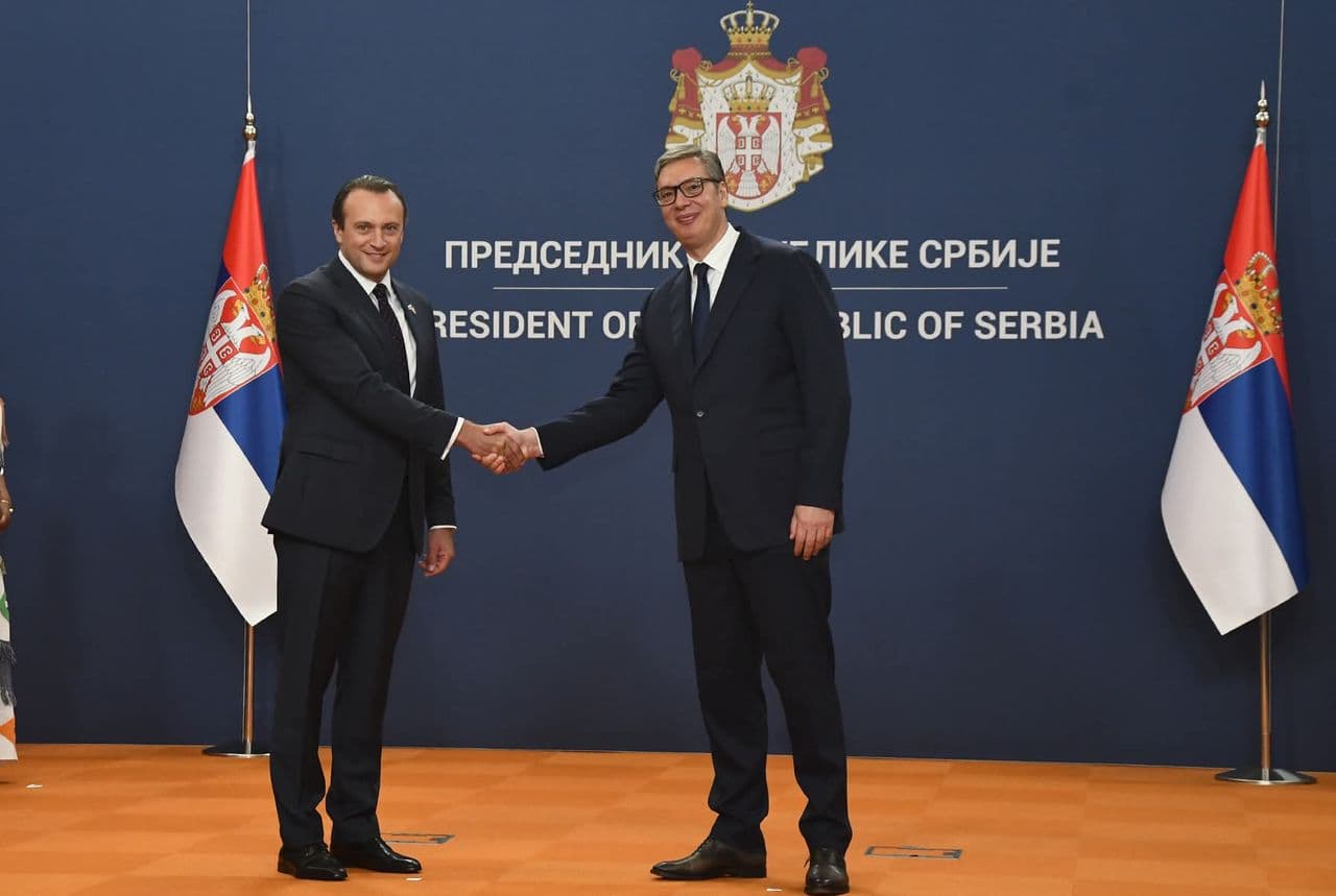 Ambassador of Georgia to the Hellenic Republic and the Republic of Serbia, H.E. Levan Beridze, presented his Letters of Credence to the President of Serbia, H.E. Aleksandar Vučić